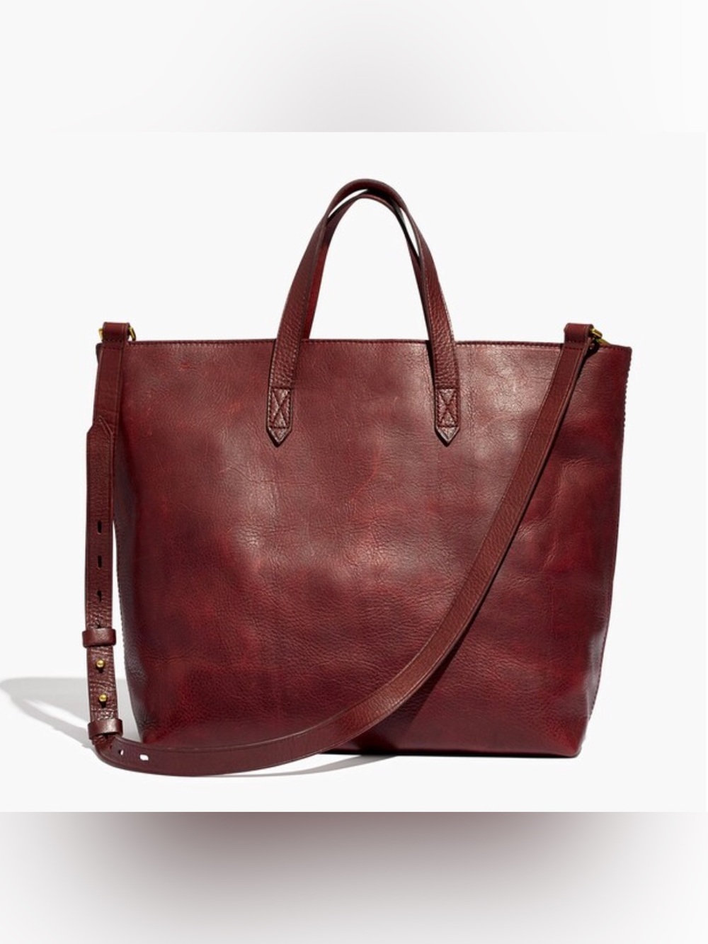 Madewell Zip-Top Transport Carryall in ‘Dark Cabernet’